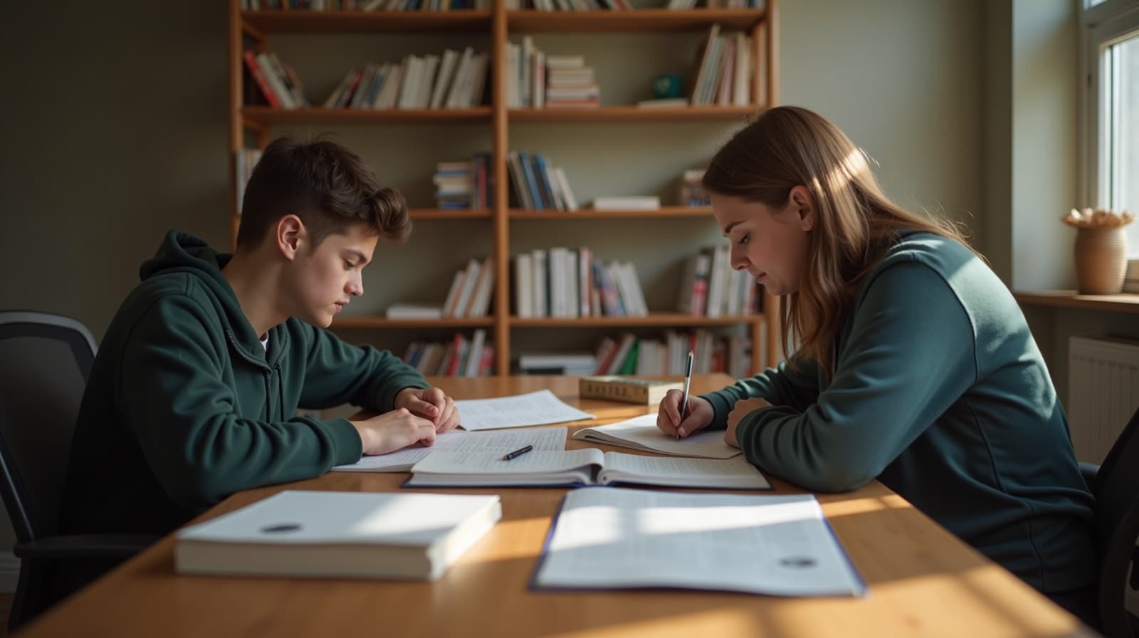 HSC student studying with a private tutor