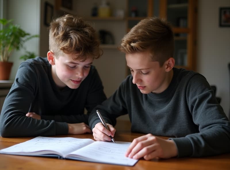HSC student studying science with a tutor