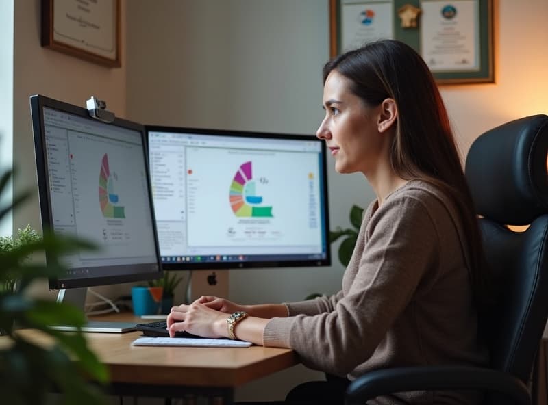 Professional credential-checked tutor working online