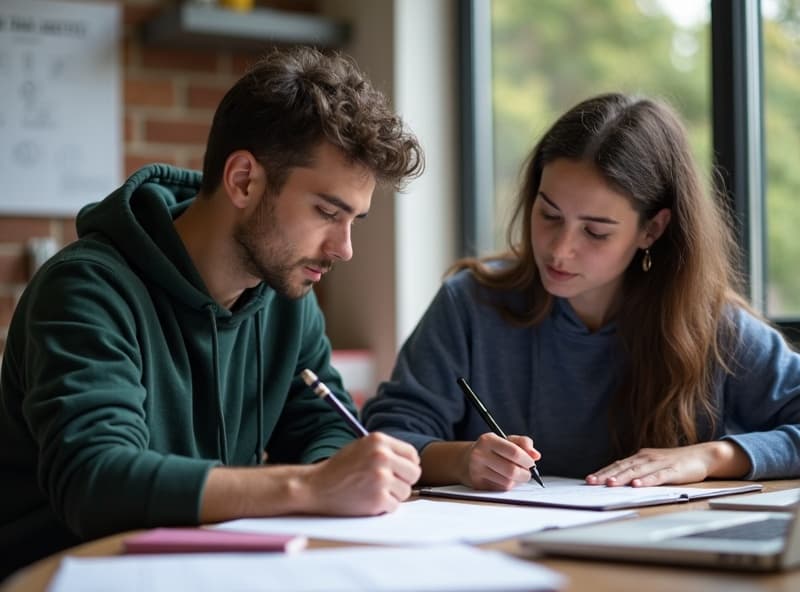 VCE student studying with a specialist tutor